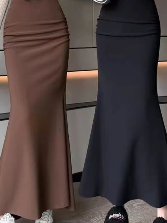 A-Line Skirt Midi - Falda midi estilo coreano a la
