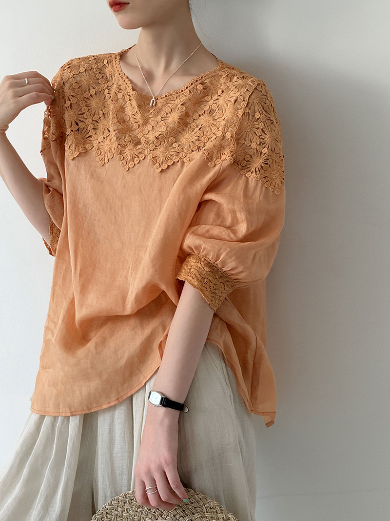 Women'S Fashion For 2026 - Blusas de Lino 100% para Mujer,
