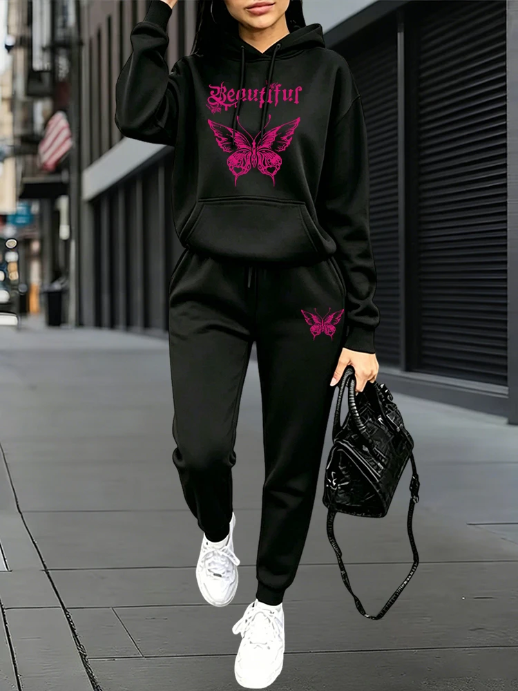 Women'S Fashion For 2026 - Conjuntos Deportivos Casuales de Otoño Invierno,
