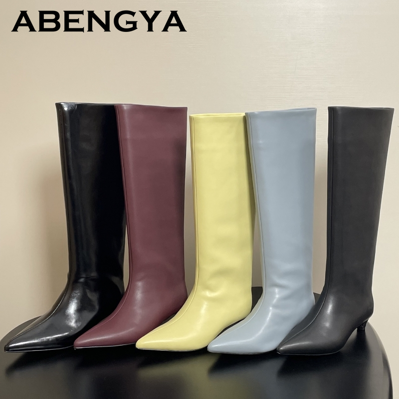 Women'S Fashion Boots 2025 - 2025 Otoño Invierno tacones de gatito