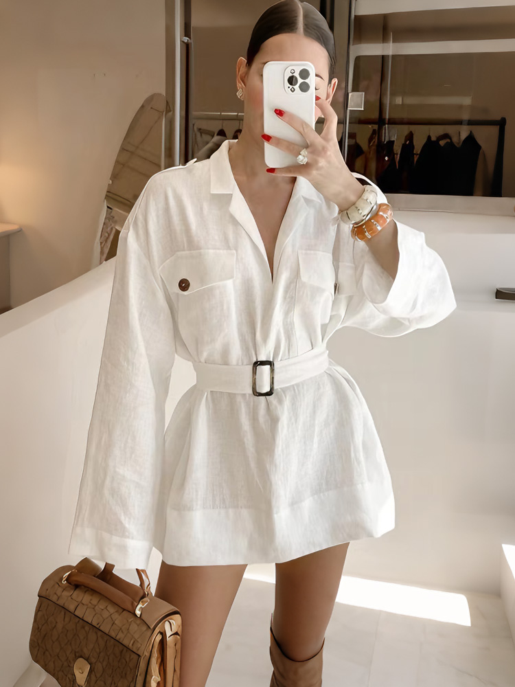 Women'S Fashion Utility Belt - Vestido de Verano Tossy 2026 de