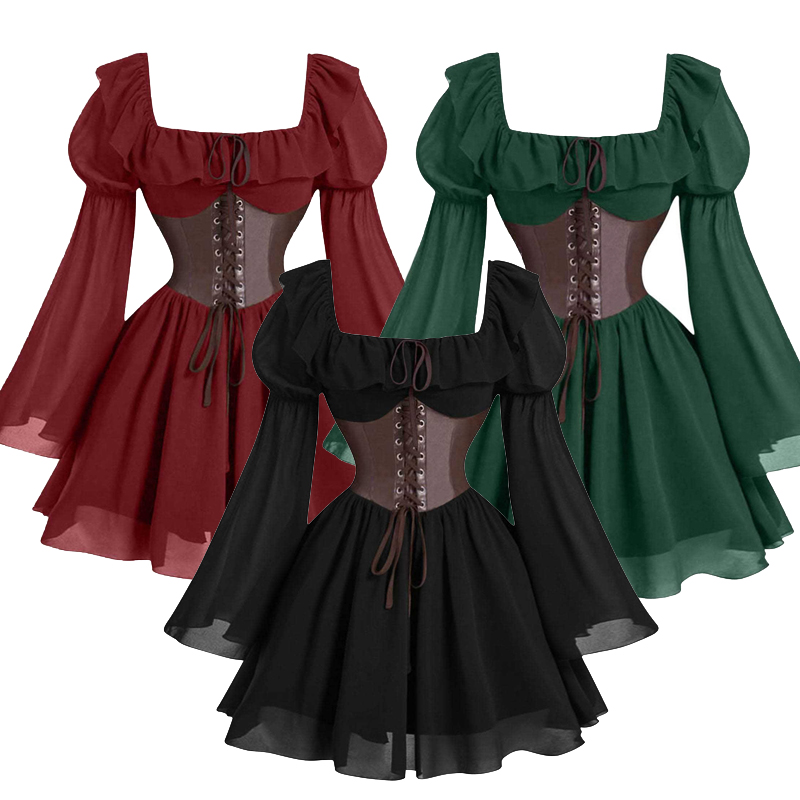 Women'S Fashion Renaissance Period - Nuevo vestido Medieval renacentista de manga