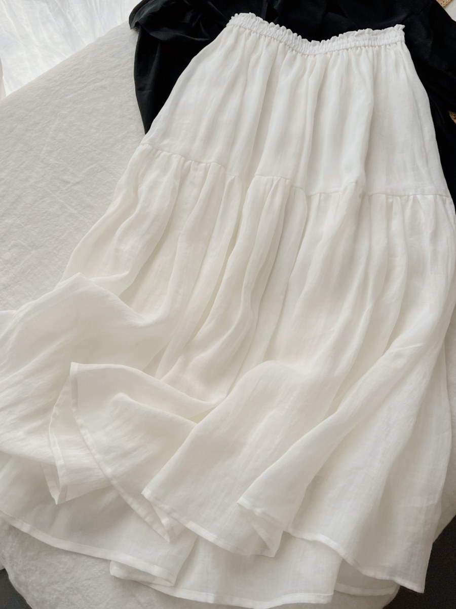 A-Line Skirt Midi - Falda midi de corte holgado, estilo