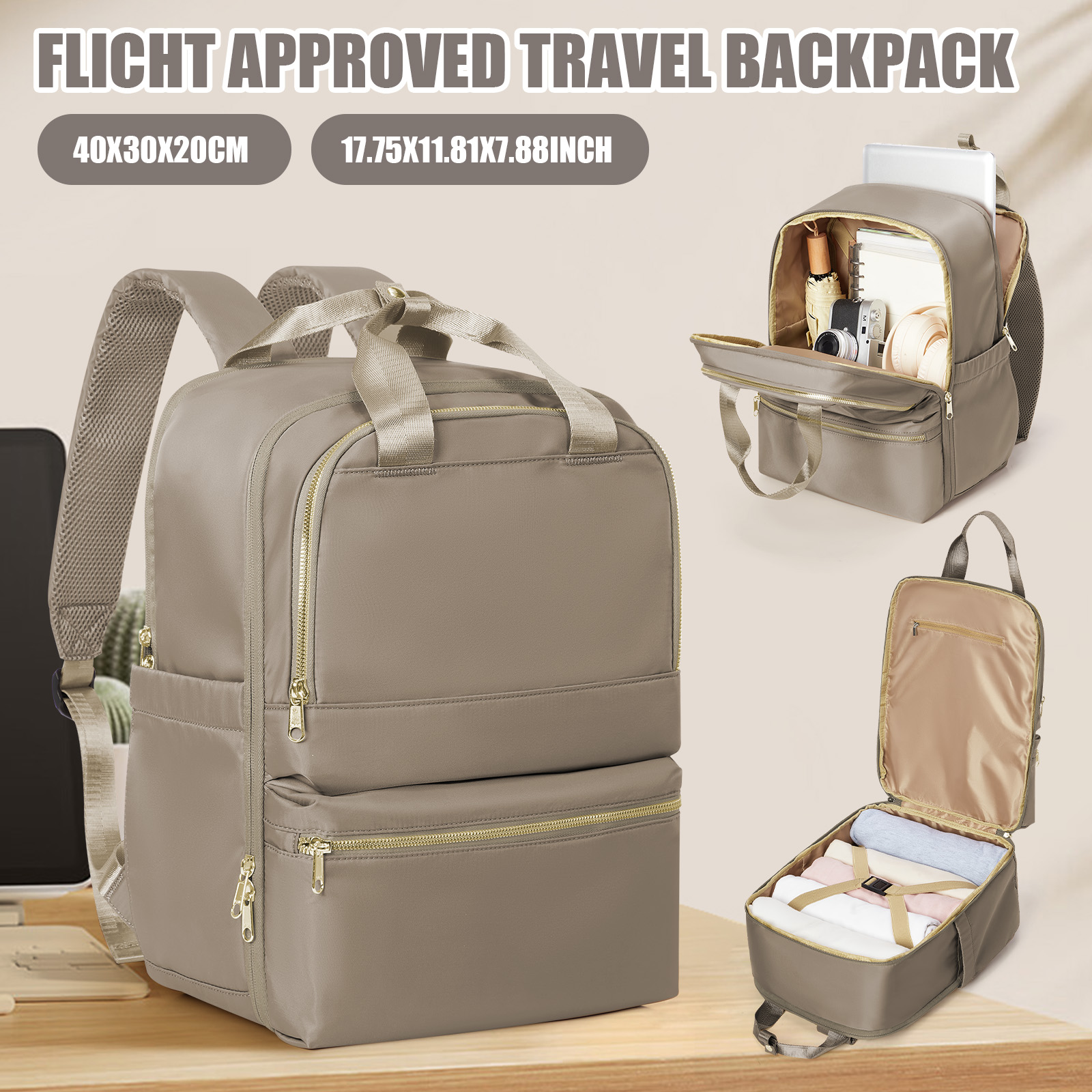 Trend Women Fashion - Mochila de viaje Ryanair 40x30x20 para