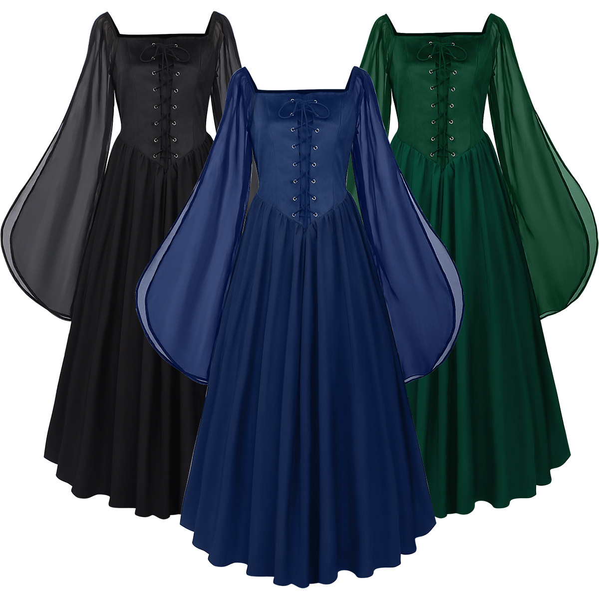 Women'S Fashion Renaissance Period - Vestido Medieval de la Época Renacentista,