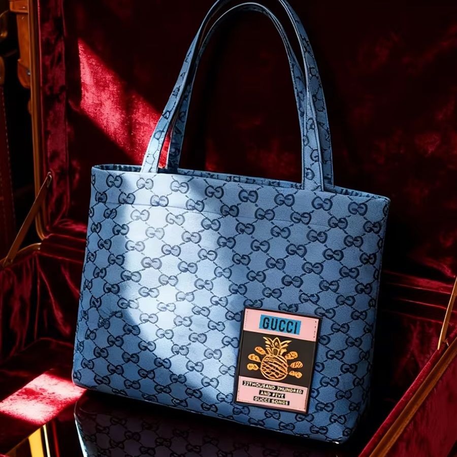Canvas Tote Bag - Bolso GUCCI para mujer, bolso de