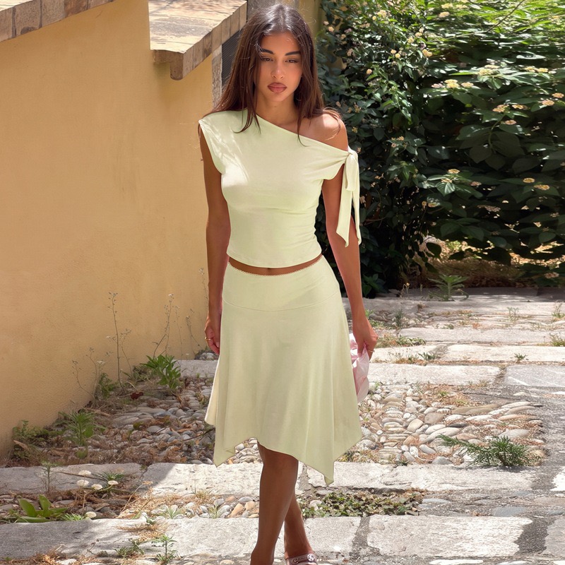 Asymmetric Top Women - Conjunto de 2 piezas para mujer,