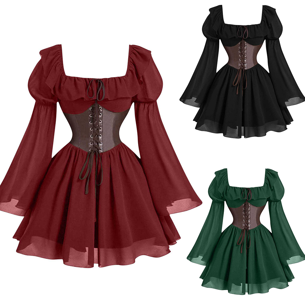 Women'S Fashion Renaissance Period - Período renacentista Medieval nuevo vestido de