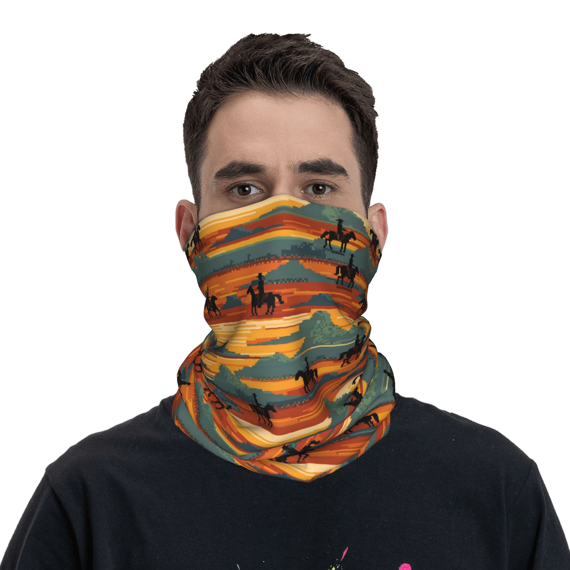 Women'S Fashion Wild West - Pañuelo para el Cuello con Estampado