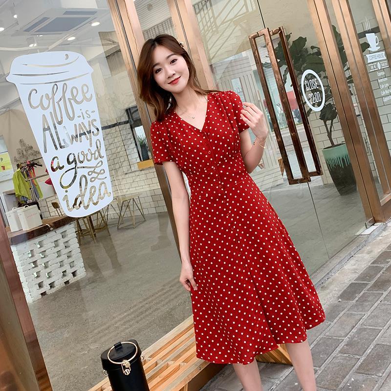 Wrap Blouse Chiffon - Vestido corto de gasa con estampado