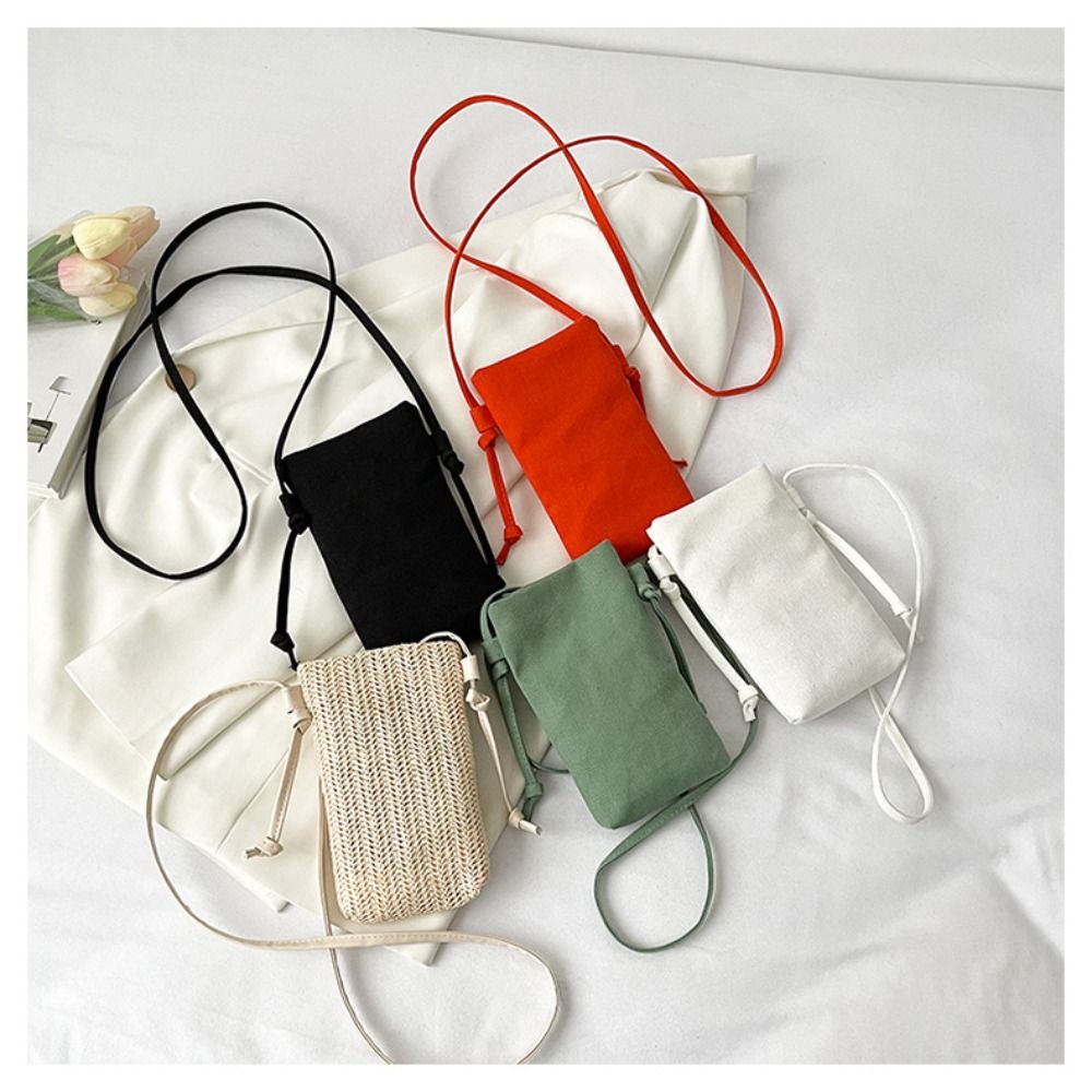 Canvas Tote Bag - Bolso multifuncional de lona para teléfono
