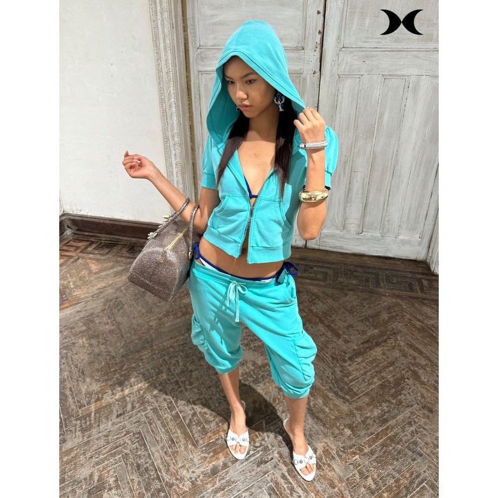 Trend Women Fashion - Conjunto de Pantalones y Chaqueta Corta