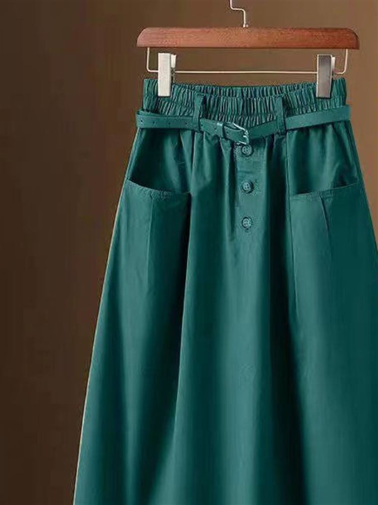 Falda Midi Casual de Moda con  - A-Line Skirt Midi reseña y precio