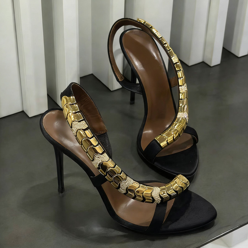 Sandalias de gladiador de saté - Women'S Fashion Q reseña y precio