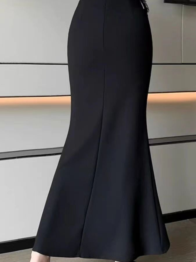 Falda midi estilo coreano a la - A-Line Skirt Midi reseña y precio