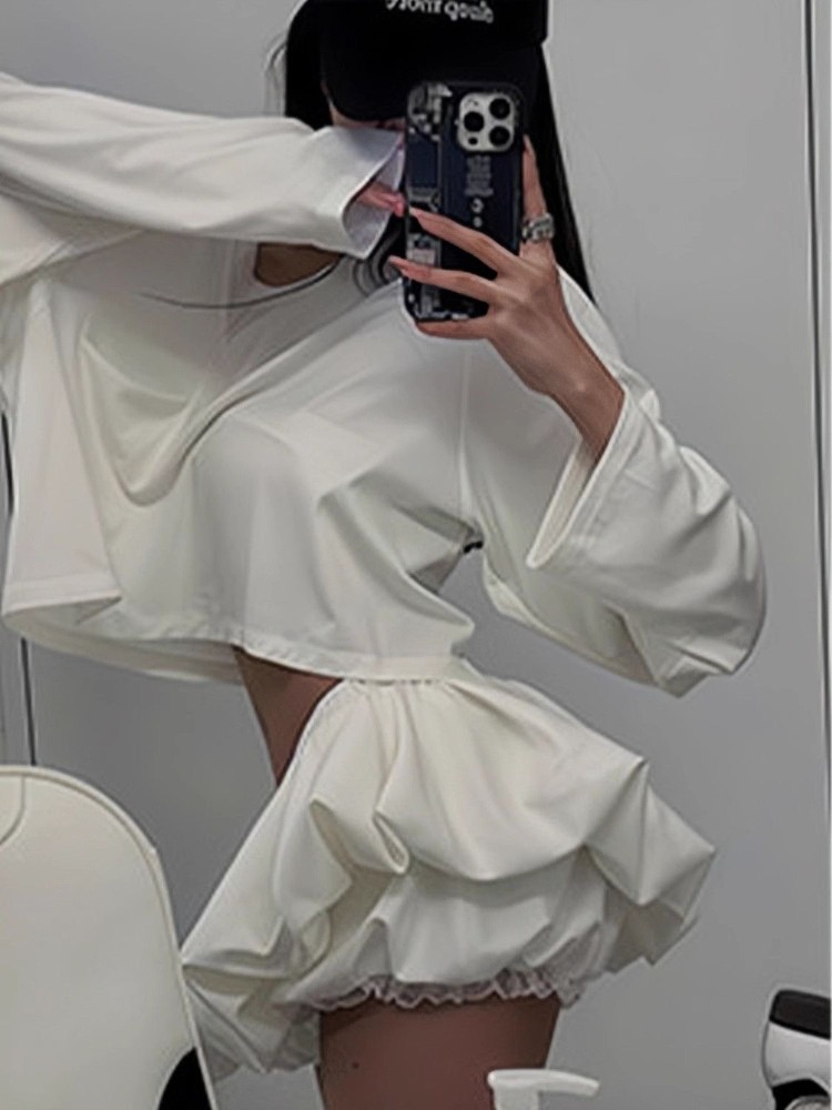 2025 Harajuku diseño de moda t - Asymmetric Top Women reseña y precio