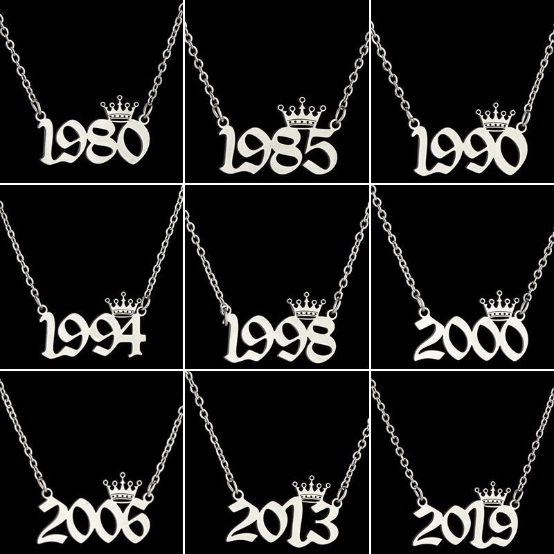 Collares con números de año de - Women'S Fashion Year 2000 reseña y precio
