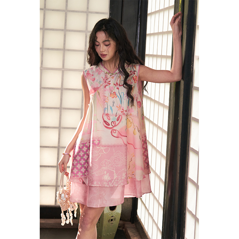 ELFSACK Nuevo vestido chino co - Wrap Blouse Chiffon reseña y precio