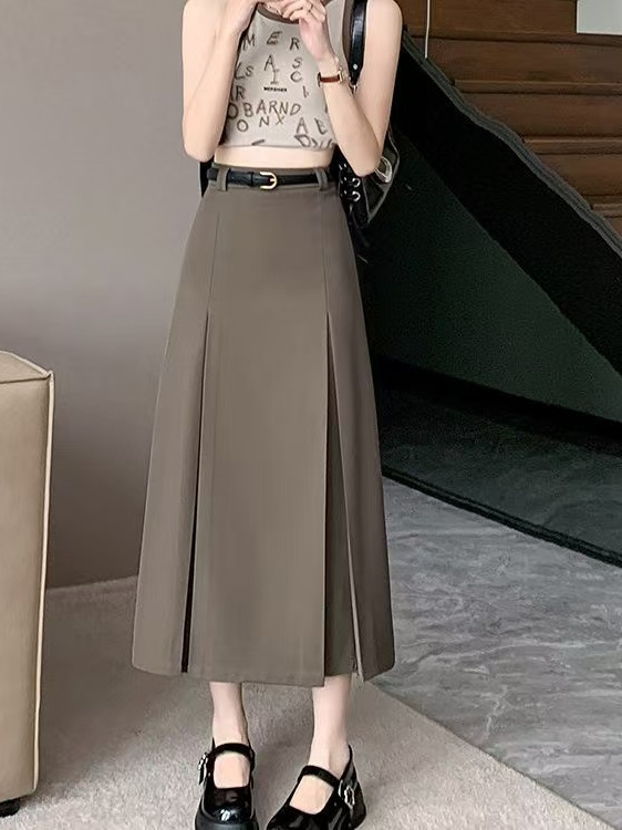 Falda de traje de talla ande,  - A-Line Skirt Midi reseña y precio