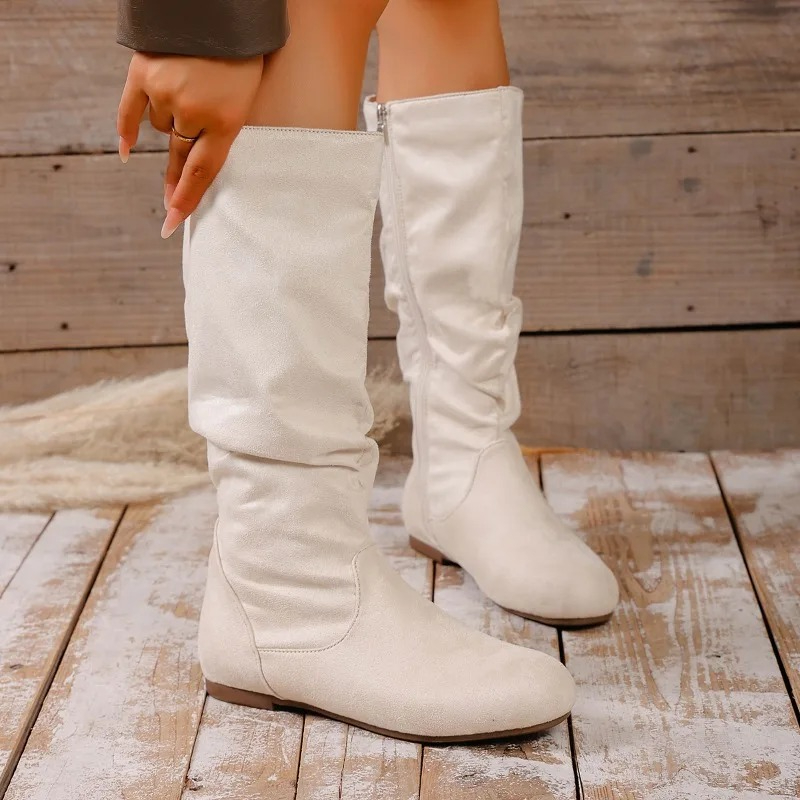2025 invierno nueva moda crema - Women'S Fashion Boots 2025 reseña y precio