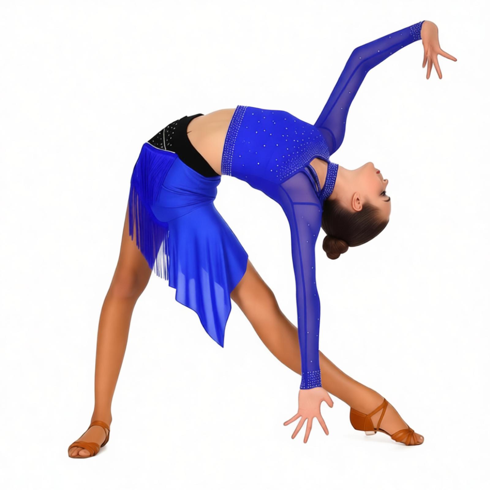 Conjunto de Danza Latina, Tang - Asymmetric Top Women reseña y precio