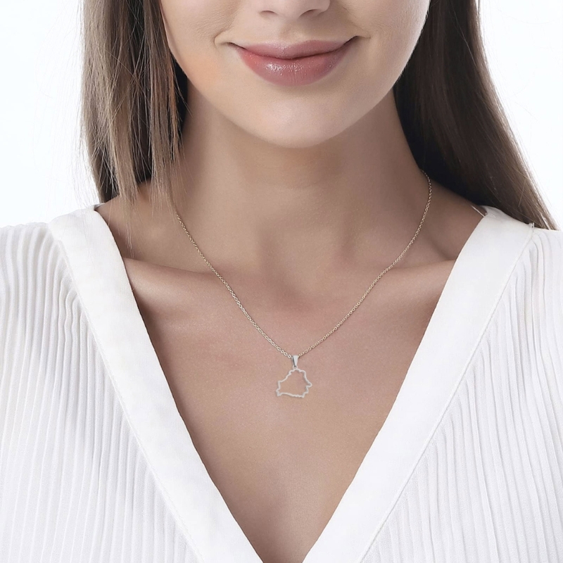 Collar con colgante de mapa de - Women'S Fashion Guide reseña y precio