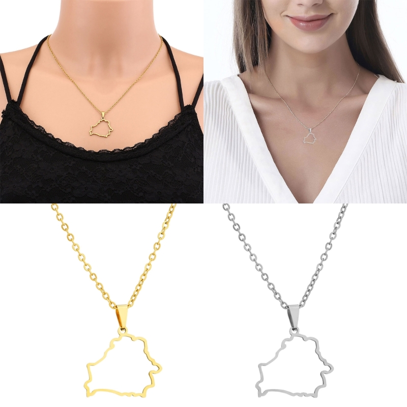 Collar con colgante de mapa de - Women'S Fashion Guide reseña y precio