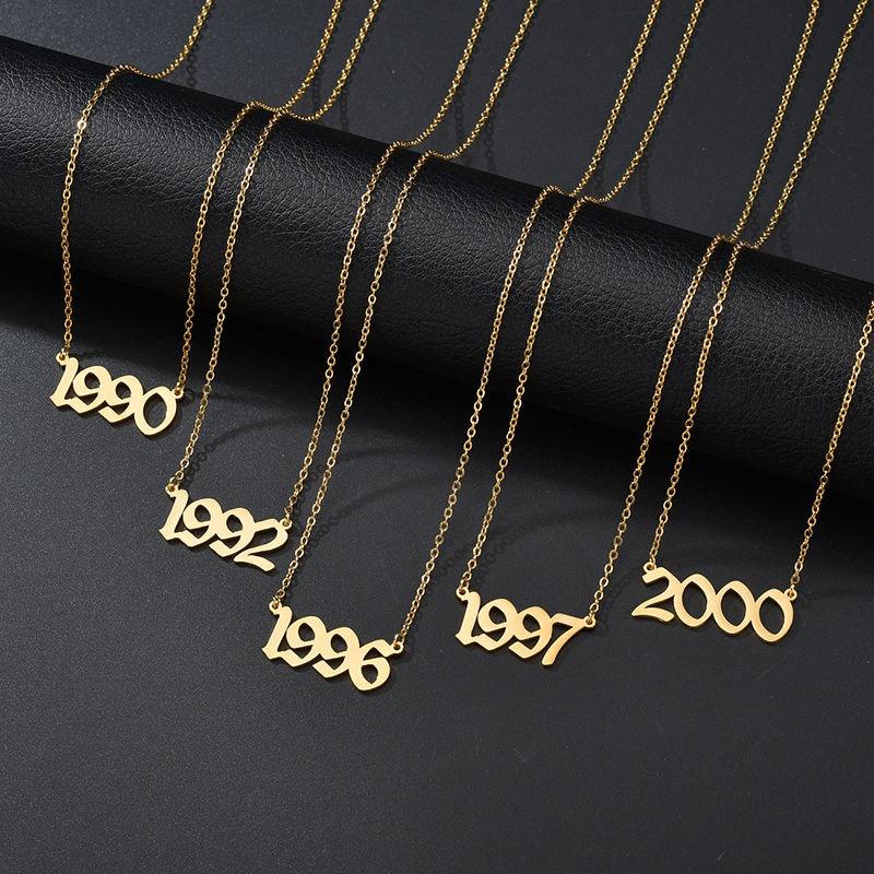Collares con números del año y - Women'S Fashion Year 2000 reseña y precio