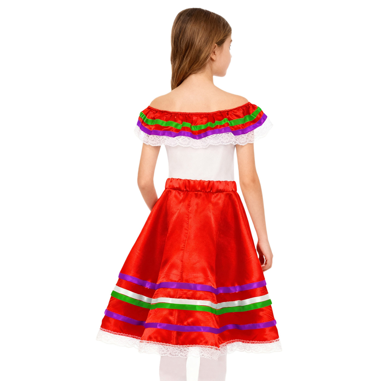 Vestido de baile flamenco mexi - Off Shoulder Top reseña y precio