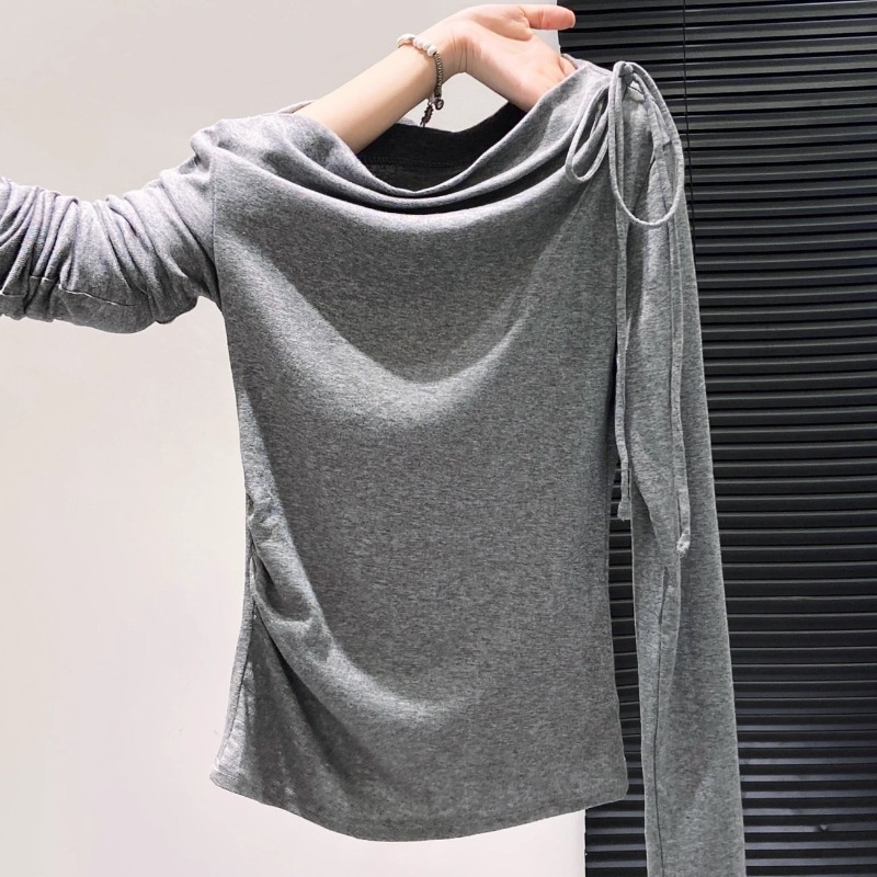 Top de manga larga con cordón  - Off Shoulder Top reseña y precio