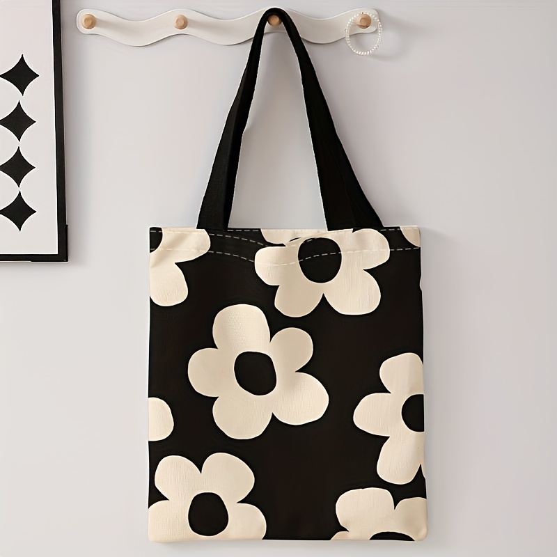 Bolso tote con estampado de fl - Canvas Tote Bag reseña y precio