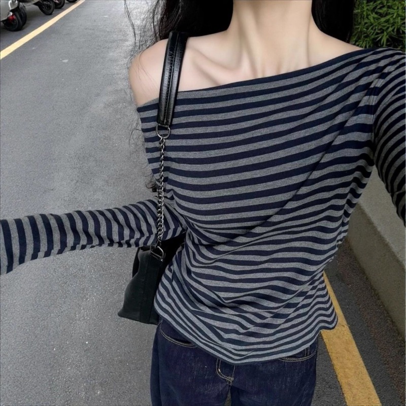 Blusa Casual de Mujer Vintage  - Off Shoulder Top reseña y precio