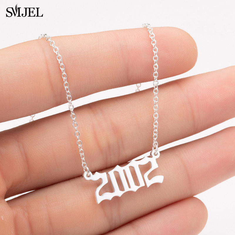 Collares con números del año d - Women'S Fashion Year 2000 reseña y precio