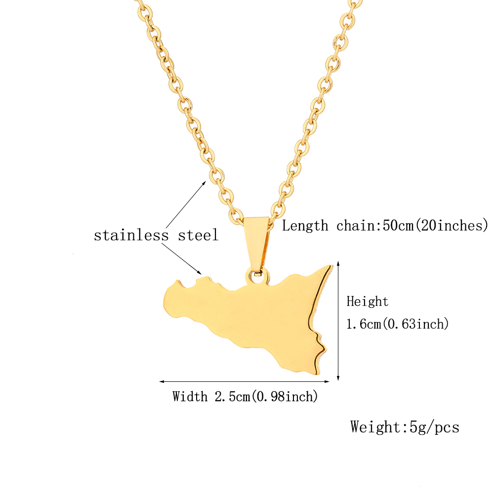 Collar con colgante de mapa de - Women'S Fashion Guide reseña y precio