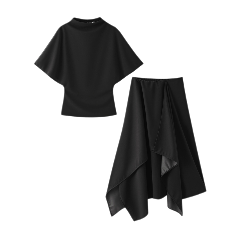 Conjunto de Dos Piezas Estilo  - Asymmetric Top Women reseña y precio