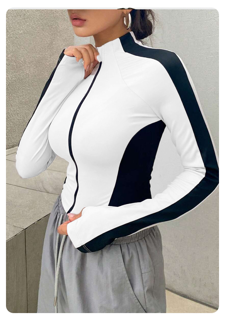 Chaqueta de yoga con cuello al - Trend Women Fashion reseña y precio