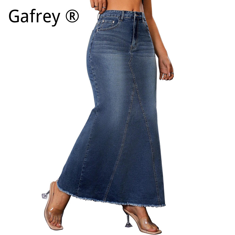 Falda vaquera midi de mujer, c - A-Line Skirt Midi reseña y precio