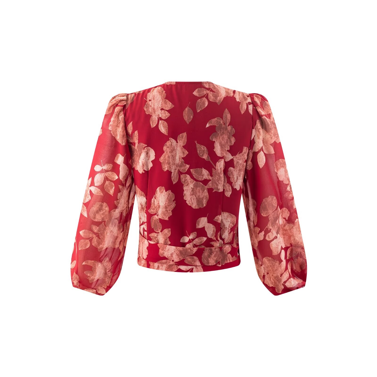 Blusas tipo vendaje con cuello - Wrap Blouse Chiffon reseña y precio