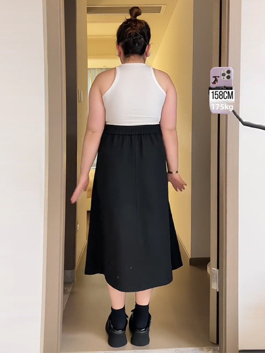 Falda Midi Casual de Negocios  - A-Line Skirt Midi reseña y precio