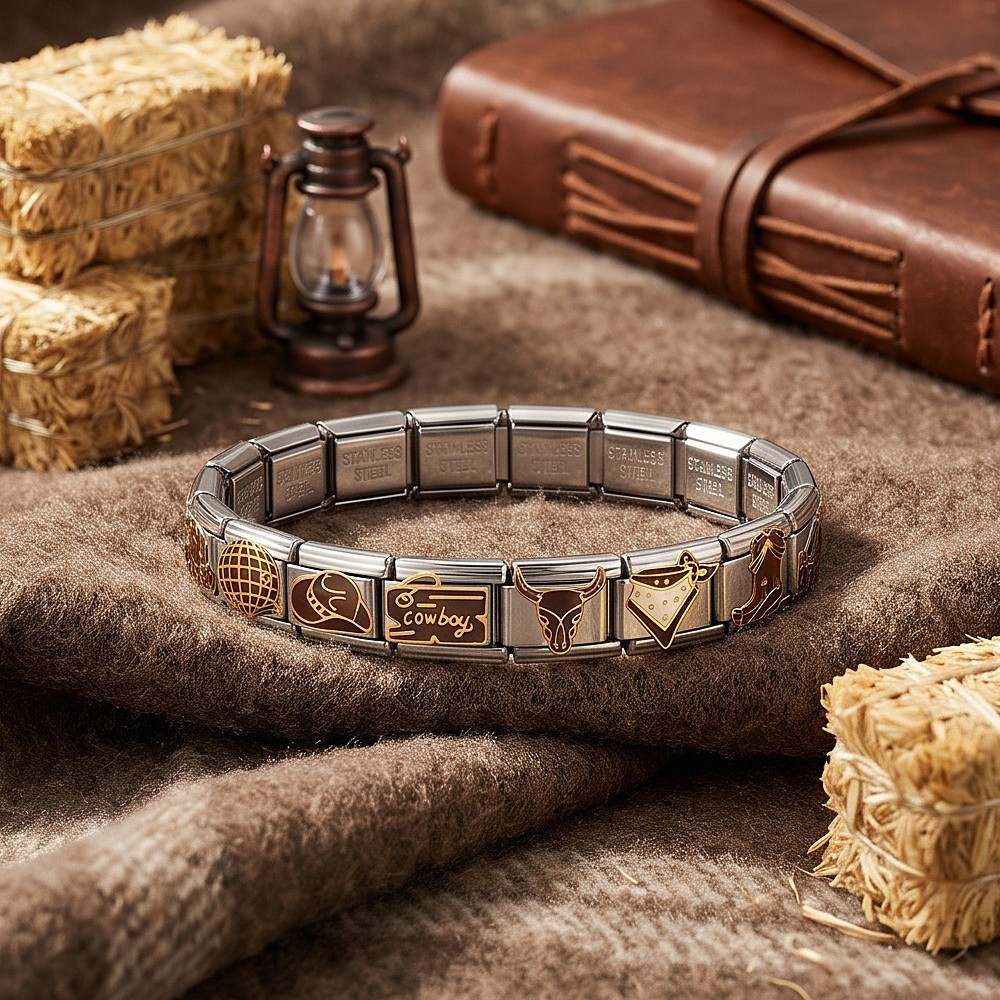 Abalorio de acero inoxidable d - Women'S Fashion Wild West reseña y precio