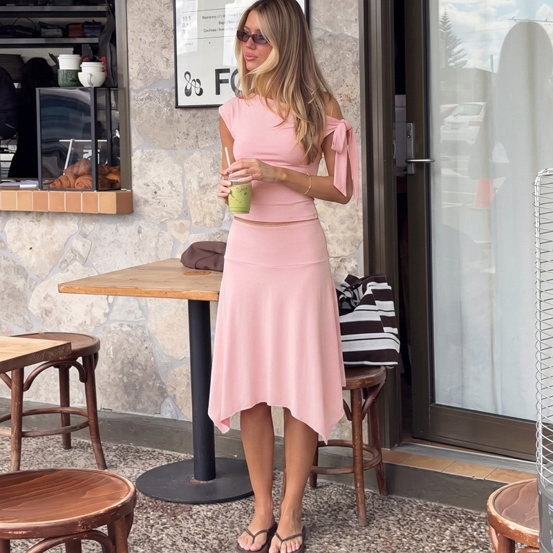 Conjunto de 2 piezas para muje - Asymmetric Top Women reseña y precio
