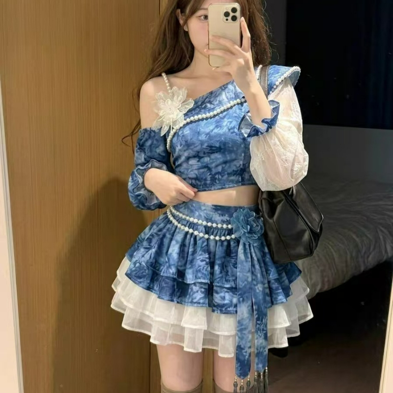 Conjunto de Falda Lolita Elega - Asymmetric Top Women reseña y precio