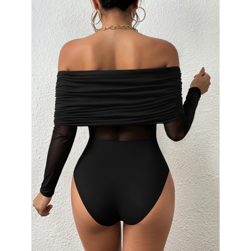 Camiseta ajustada de manga lar - Off Shoulder Top reseña y precio