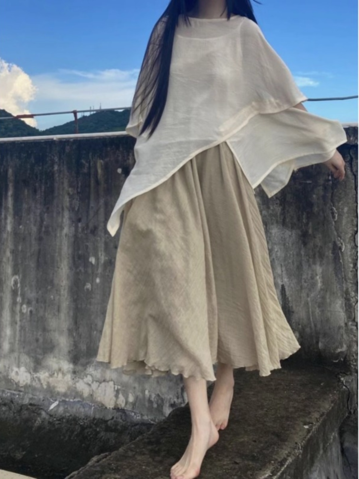 Conjunto de Falda Estilo Zen B - Asymmetric Top Women reseña y precio