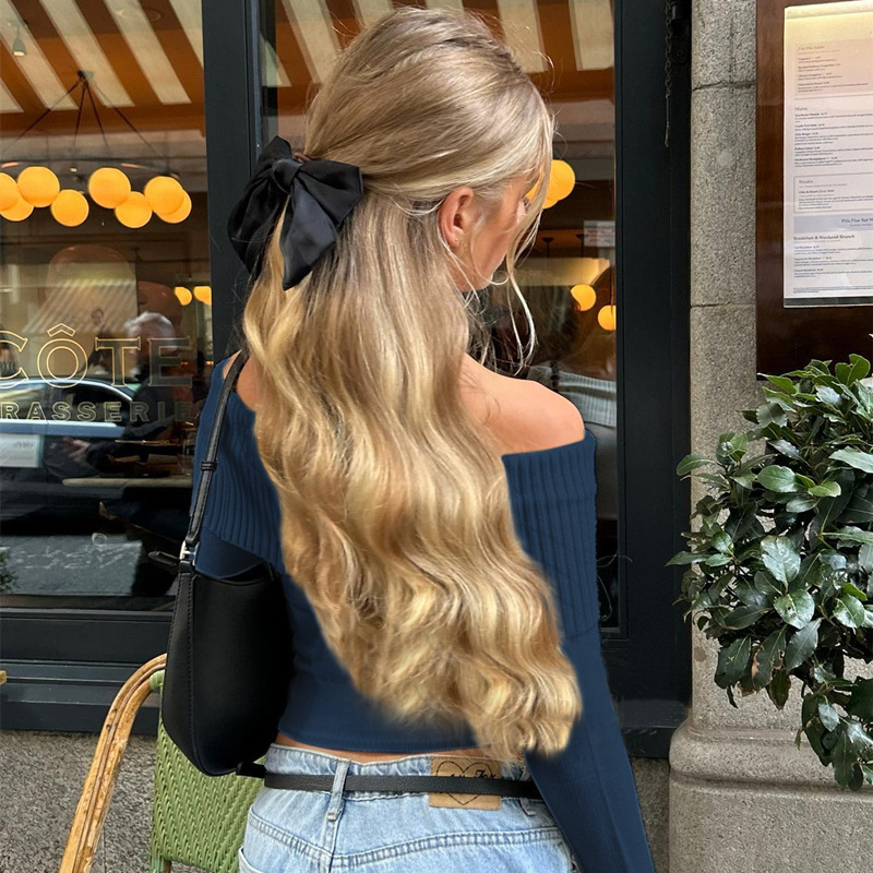 Top Corto de Moda Urbana con H - Off Shoulder Top reseña y precio