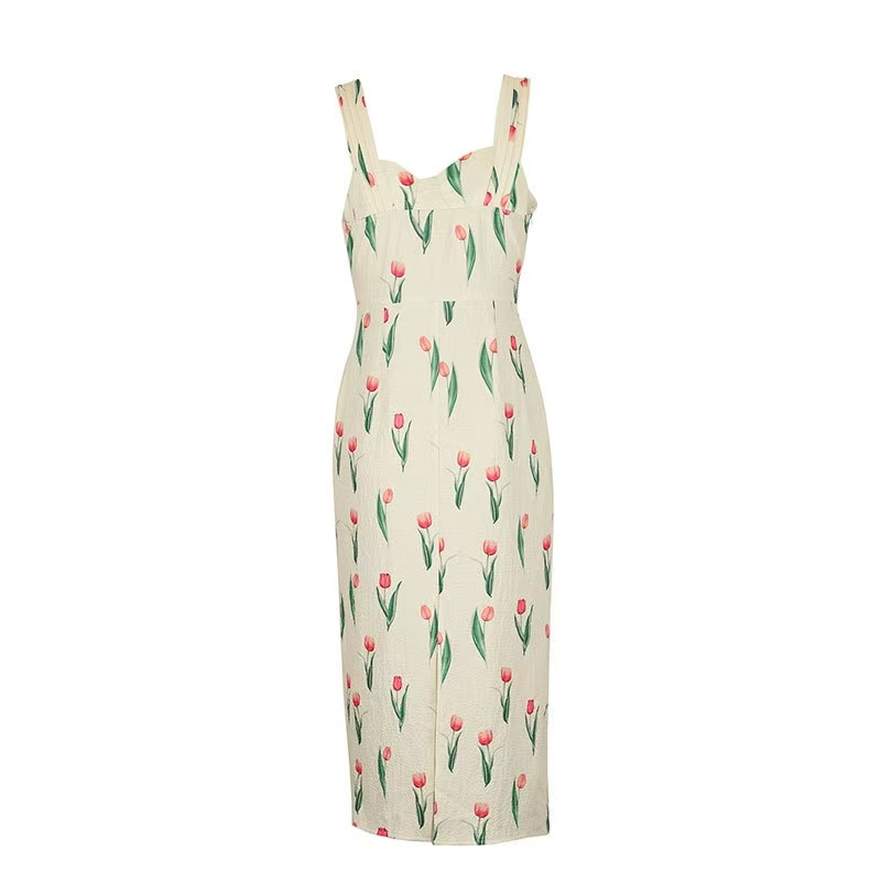 Vestido Corto con Estampado Fl - A-Line Skirt Midi reseña y precio