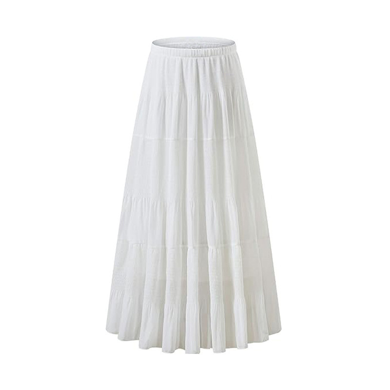 Falda Larga de Cintura Alta en - A-Line Skirt Midi reseña y precio