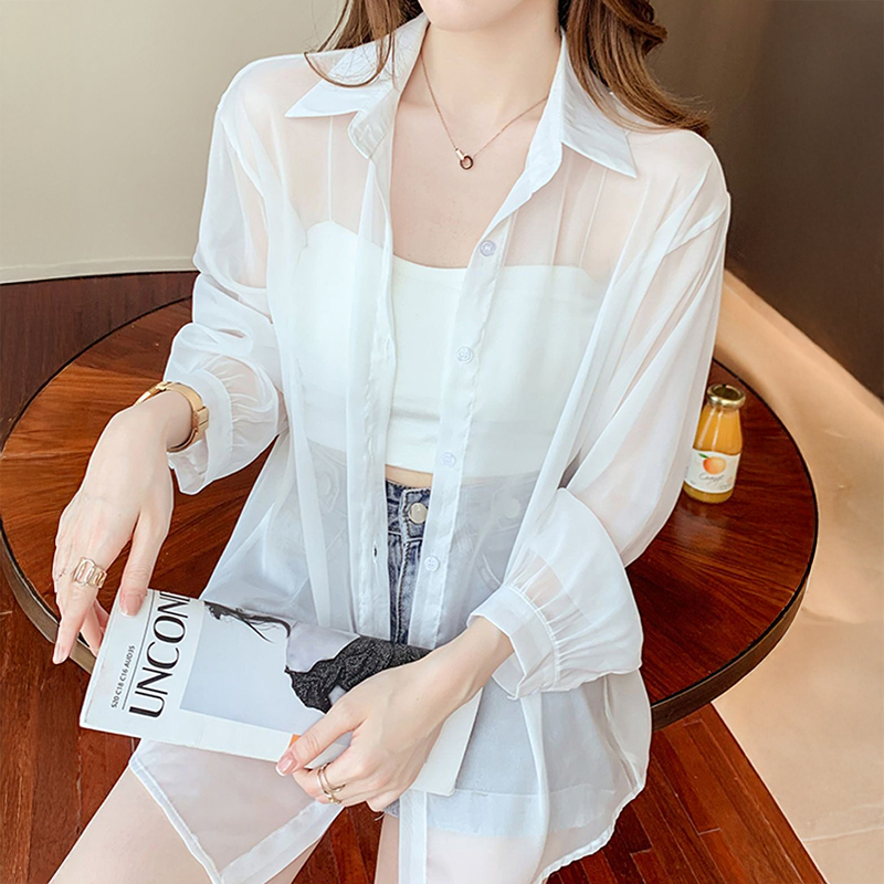 Blusa Oversize de Gasa Semitra - Wrap Blouse Chiffon reseña y precio