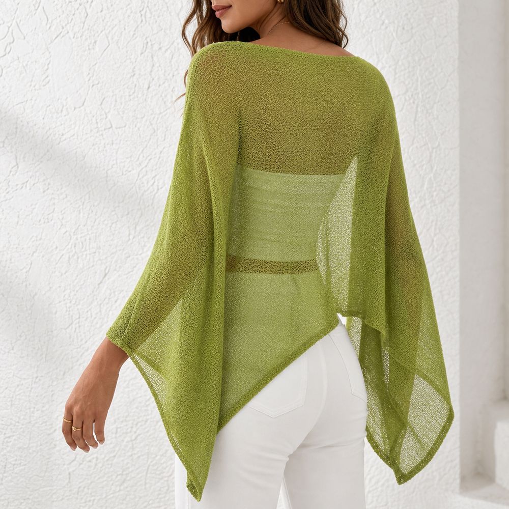 Elegante Top Poncho con Hombro - Asymmetric Top Women reseña y precio