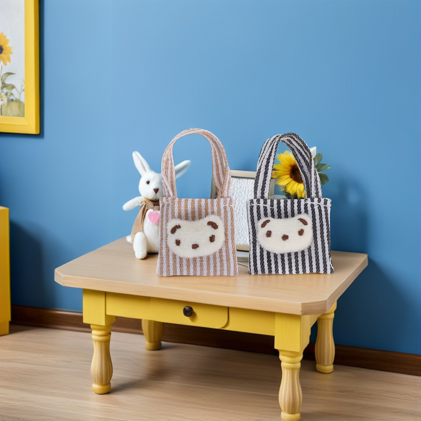 4 Bolsos de Hombro Miniatura,  - Canvas Tote Bag reseña y precio